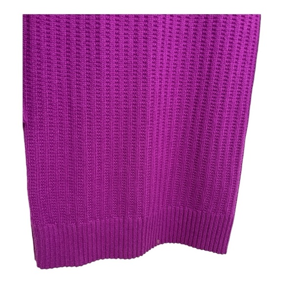 Banana Republic Magenta Ribbed Turtleneck Sweater Dress Women’s Medium - Picture 6 of 11